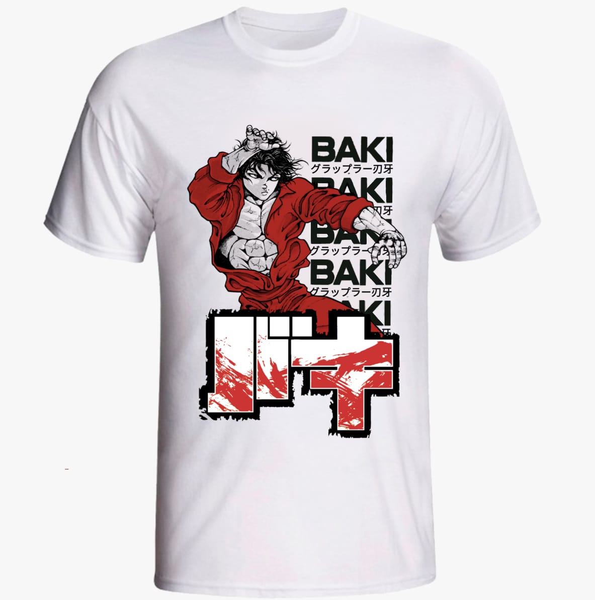 Camiseta Baki Hanma. Baki The Grappler - Bizarra Loja