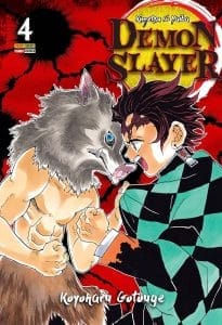 Mangá Demon Slayer (Kimetsu no Yaiba). vol 4. Panini. Lacrado.