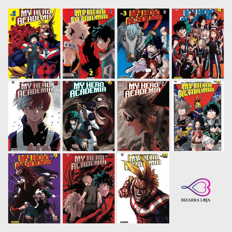 My Hero Academia (Boku no Hero). Vol 1 até o 11. JBC
