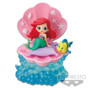 Ariel e Linguado. QPosket Stories. Bandai. A Pequena Sereia